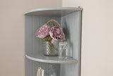 Colonial Corner Wall Shelf Unit Grey