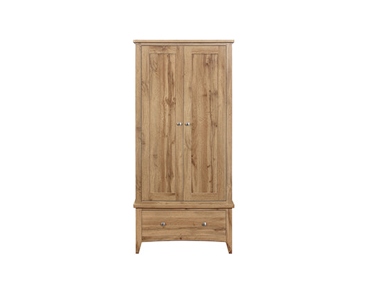 Hampstead 2 Door 1 Drawer Wardrobe Oak