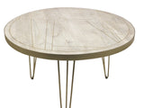 Light Gold Round Dining Table