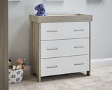 Nika Changing Unit - Grey Wash & White