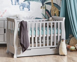 Stamford Mini Cot Bed + Moisture Mangment Mattress - Warm Grey