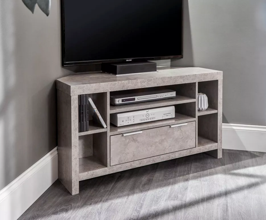 Bloc Corner TV Unit Concrete