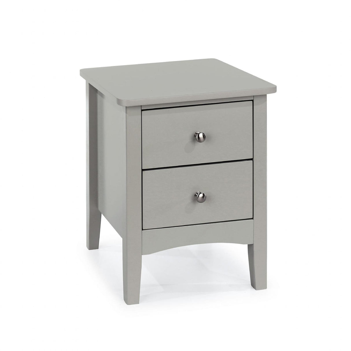 Como 2 Petite Drawer Bedside Cabinet-Light Grey