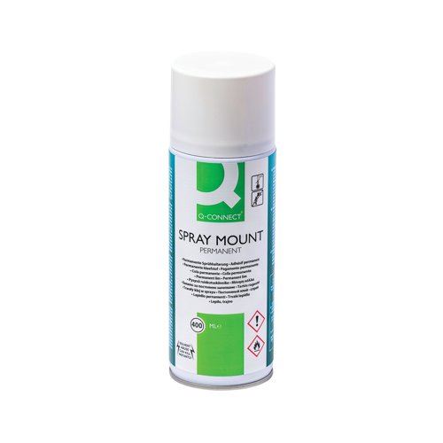 Q-Connect Spraymount Permanent Adhesive Aerosol 400ml KF11026