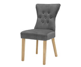 Naples Dining Chair Steel Grey (Pack of 2)