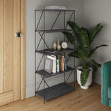 Leyo 5 Tier Shelving Unit Grey