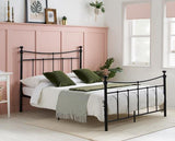 Emily Small Double Bed - Black