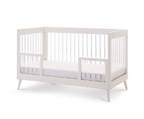 Maya Cot Bed - White with Acrylic