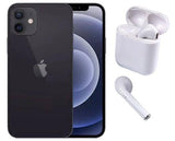 Refurbished Apple iPhone 12 128GB Black with Wireless Headphones