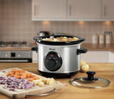 Swan 1.5L Slow Cooker Stainless Steel