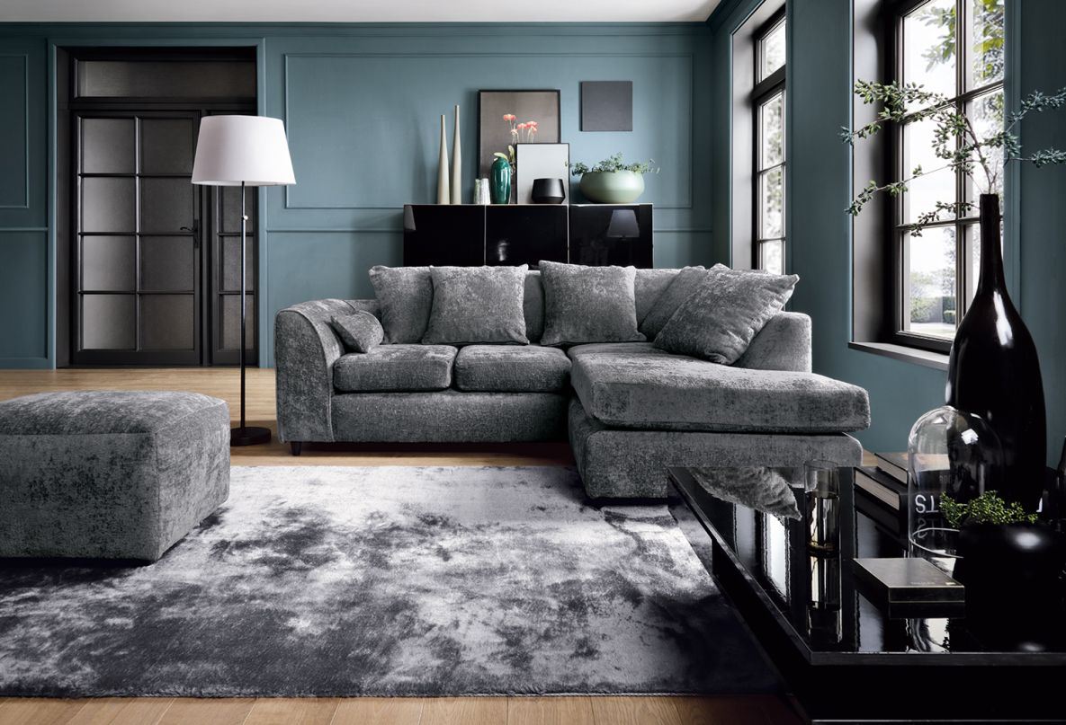Harriet Right Corner Sofa - Dark Grey