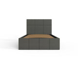 Serena Single Side Lift Ottoman Bed - Grey PU