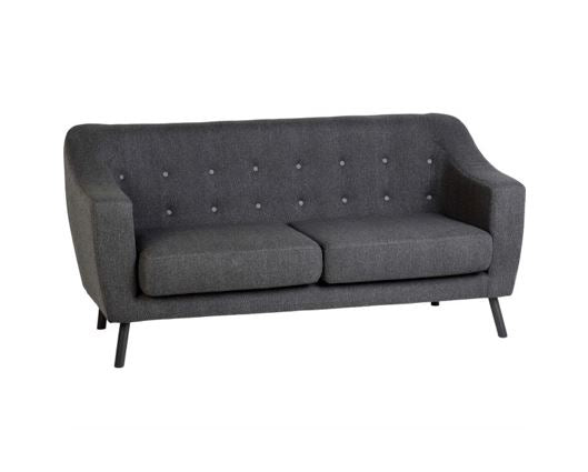 Ashley 3 Seater Sofa - Dark Grey Fabric