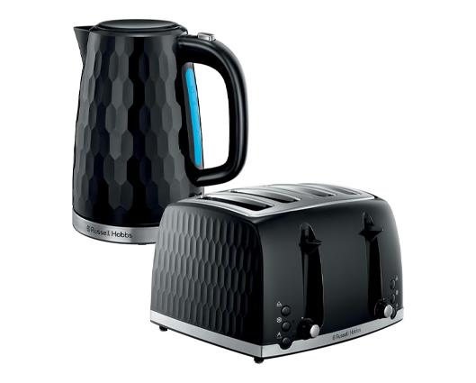 Russell Hobbs Honeycomb Kettle & 4 Slice Toaster