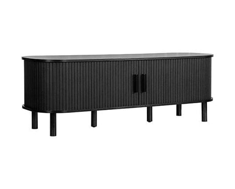 Axel Fluted Large TV Unit - Black