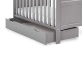 Bantam Space Saver Cot, Under Drawer & Eco Plus Foam Mattress-Taupe Grey