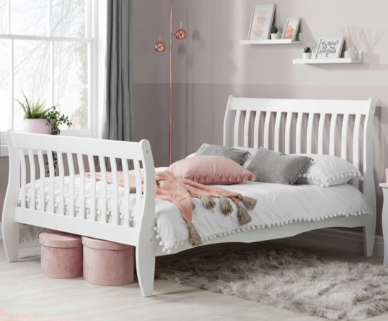 Belford Small Double Bed- White
