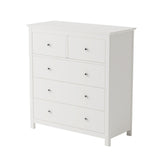 Nairn White 2+3 drawer chest of drawers