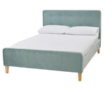 Pierre King Bed - Aqua