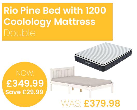 Rio Bed with SleepSoul Coolology 1200 Mattress - Double