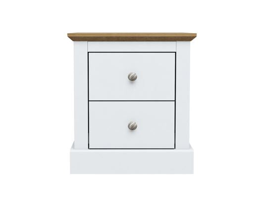 Devon Bedside Cabinet White