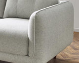 Remy Fabric 2 Seater Sofa Light Grey
