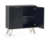 Murano Compact 2 Door Sideboard Black