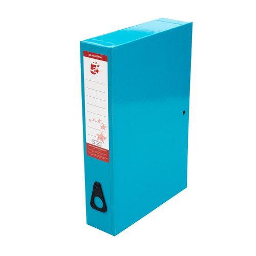 5 Star Office Classic Box File Blue (Pack of 10)