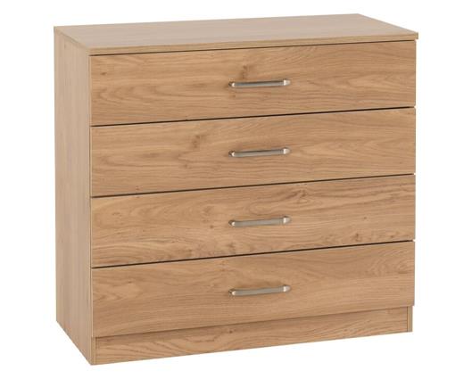 DAKOTA 2 DOOR WARDROBE BEDROOM SET - OAK EFFECT