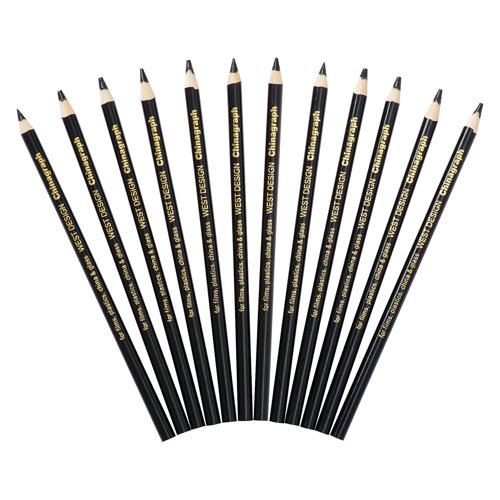 West Design Black Chinagraph Marking Pencil (12 Pack) RS525653