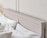 Clermont Bed Light Grey - Double