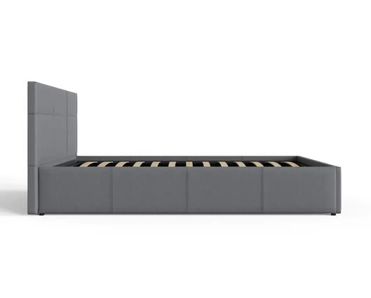 Serena Single Side Lift Ottoman Bed - Grey