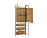Zahra Storage Cabinet with 1 Door & 3 Shelves