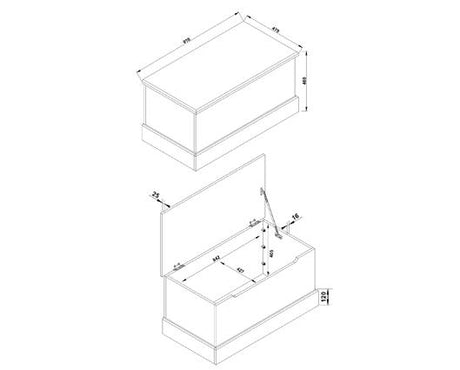 Cotswold ottoman storage trunk