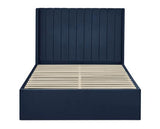 Leila Dual Storage Door Bed Royal Blue - King