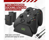 Xbox Series S 512GB with Blue Wireless Controller & Twin Charging Dock with 2x Rechargeable Battery Packs