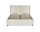 Maddock Ottoman Storage Double Bed - Beige