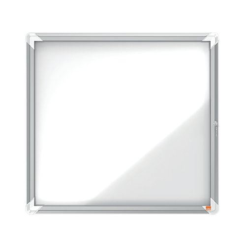 Nobo Premium Plus Outdoor Magnetic Lockable Notice Board 708x667x43mm 6xA4 1902578