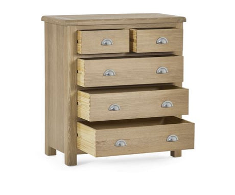 Memphis Limed Oak 3 + 2 Drawer Chest