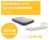 Oxford Bed with SleepSoul Comfort Mattress - Single