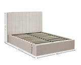 Aylen Ottoman Storage Bed Oatmeal - King