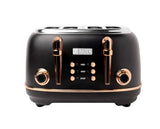 Haden Heritage Black & Copper 4 Slice Toaster