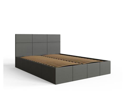 Serena Side Lift Ottoman King Bed - Light Grey