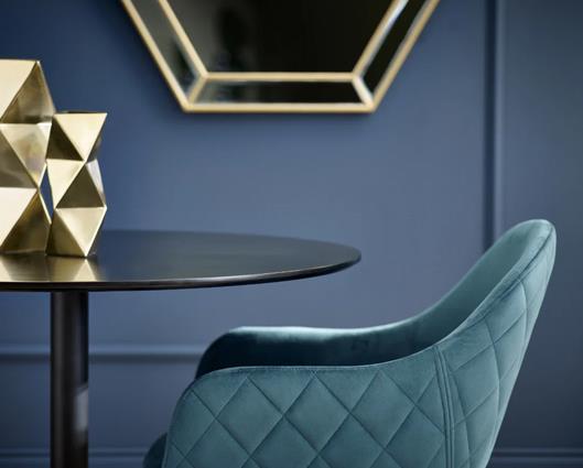 Set of 2 Lima Dining Chairs Teal
