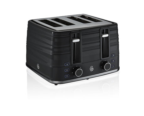 Swan 4 Slice Symphony Toaster - Black