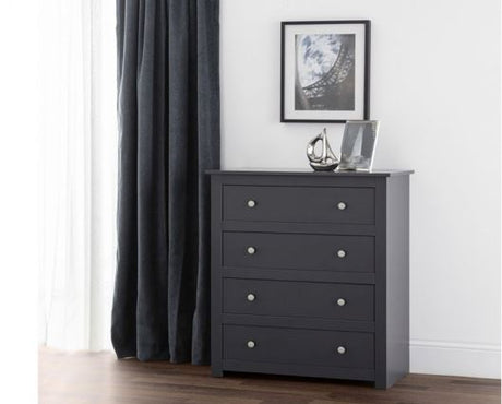 RADLEY 4 DRAWER CHEST - ANTHRACITE