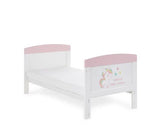 Grace Inspire Cot Bed + Fibre Mattress - Unicorn