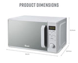 Swan 20L 800W Microwave Digital White