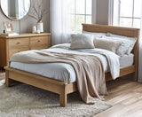 Memphis Double Bed - Limed Oak