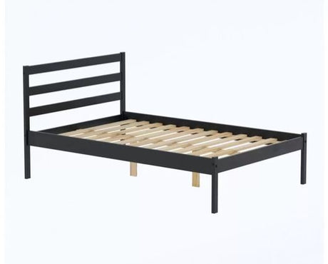 Luka Double Bed - Black Pine